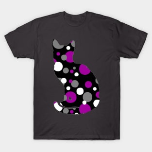 Spotted Ace Cat Silhouette T-Shirt